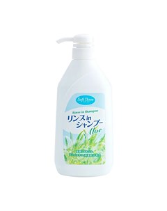 Шампунь с ополаскивателем для волос Soft Three Rinse in Shampoo Aloe Mitsuei