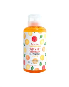 Очищающая вода DR V8 Pure Natural Cleansing Water Vitamin Farmstay