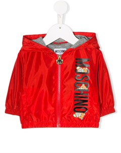 Куртка на молнии с логотипом Moschino kids