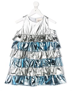 Ярусное платье с эффектом металлик Douuod kids