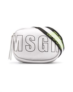 Сумка с эффектом металлик и логотипом Msgm kids
