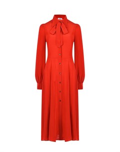 Красное шелковое платье Parosh
