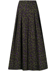 Плиссированная юбка с леопардовым принтом Boutique moschino