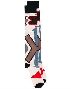 Длинные носки с геометричным принтом Ktz
