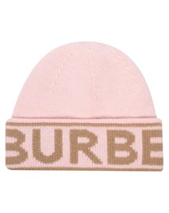 Кашемировая шапка бини с логотипом вязки интарсия Burberry