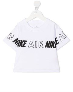 Укороченная футболка с логотипом Nike kids
