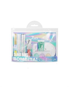 Подарочный набор для макияжа косметичка shine bombita 7 phantom 8 средств 7 days