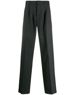Прямые брюки в тонкую полоску со складками Gr-uniforma