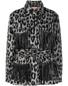 Куртка с леопардовым принтом и бахромой Andamane