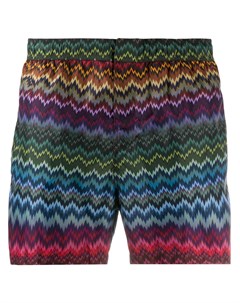 Плавки шорты с узором зигзаг Missoni mare