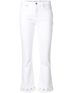 Укороченные джинсы с вырезами Victoria victoria beckham