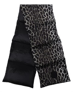 Дутый шарф с леопардовым принтом Moncler