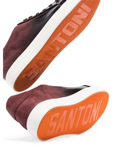 Кеды на шнуровке Santoni