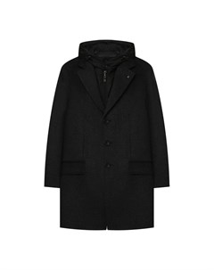 Шерстяное пальто с капюшоном Alessandro borelli milano