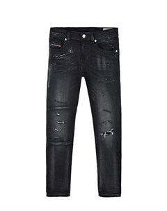 Темно серые джинсы с разрезами детское Diesel