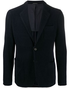Однобортный пиджак с узором в елочку Giorgio armani