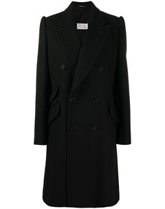 Двубортное пальто средней длины Maison margiela
