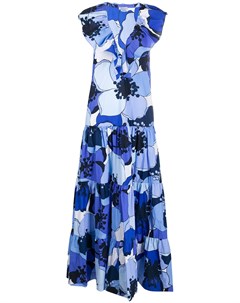 Ярусное платье макси Ernesta с цветочным принтом By malene birger