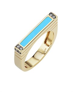 Золотое кольцо Stacking с бриллиантом Sorellina