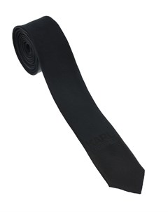 Однотонный черный галстук детский Karl lagerfeld kids
