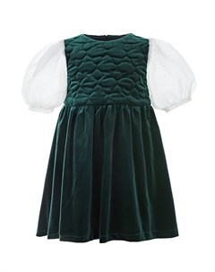 Зеленое бархатное платье детское Paade mode