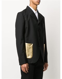Пиджак с контрастными карманами Black comme des garçons