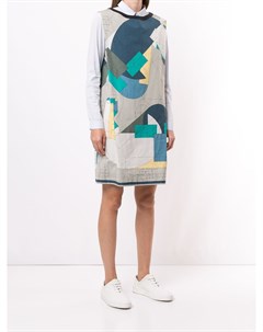 Платье рубашка с геометричным принтом Hermès