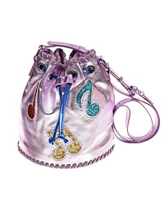 Розовая сумка с разноцветными нотами 18x15x15 см детская Stella mccartney