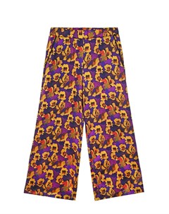 Шелковые брюки с цветочным принтом детские Paade mode