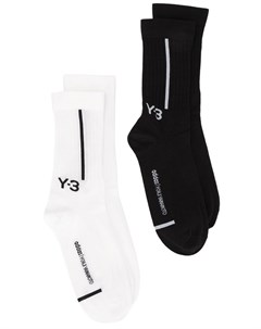 Комплект из двух пар носков с логотипом Y-3
