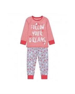 Пижама Следуй своим снам розовый голубой Mothercare