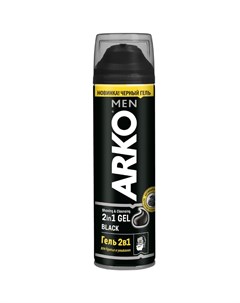 MEN Гель 2в1 для бритья и для умывания BLACK 200мл Arko