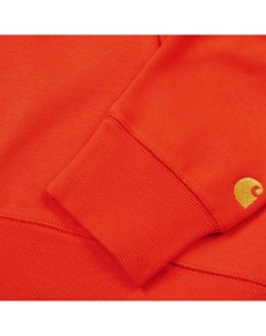 Худи Hooded Chase Sweatshirt Safety Orange Gold 2020 Carhartt wip