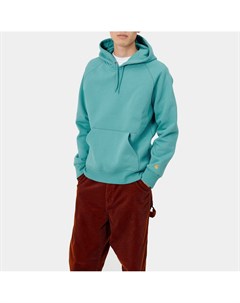 Худи Hooded Chase Sweatshirt Frosted Turquoise Gold 2020 Carhartt wip