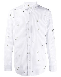 Полосатая рубашка с принтом Etro