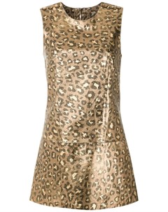 Платье мини Jaguar с эффектом металлик Andrea bogosian