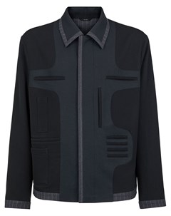 Куртка рубашка со вставками Fendi
