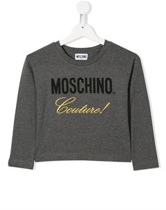 Джемпер с контрастным логотипом Moschino kids