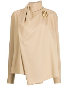 Блузка асимметричного кроя с драпировкой Bottega veneta