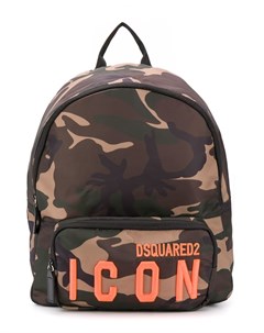 Камуфляжный рюкзак с логотипом Dsquared2 kids