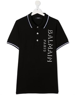 Рубашка поло с логотипом Balmain kids