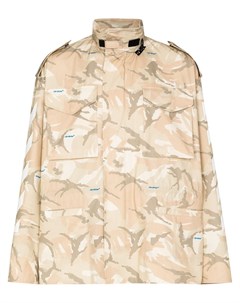 Куртка в стиле милитари с камуфляжным принтом Off-white